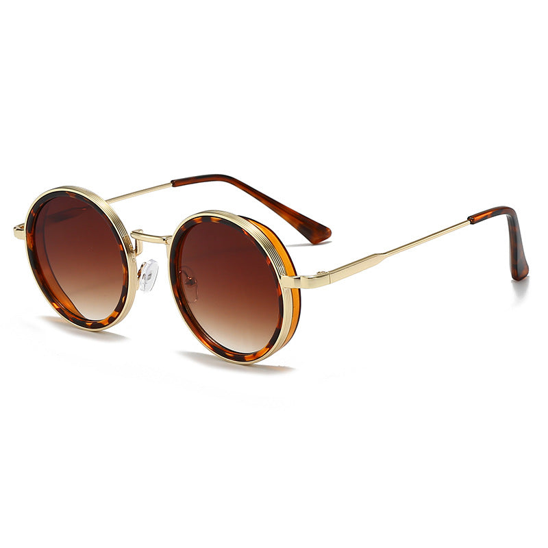 Flaer Noir™: Retro Round Sunglasses