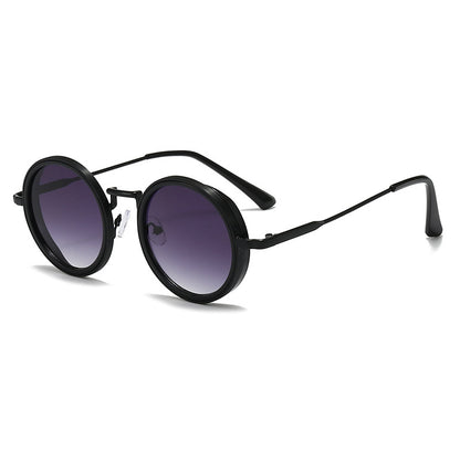 Flaer Noir™: Retro Round Sunglasses
