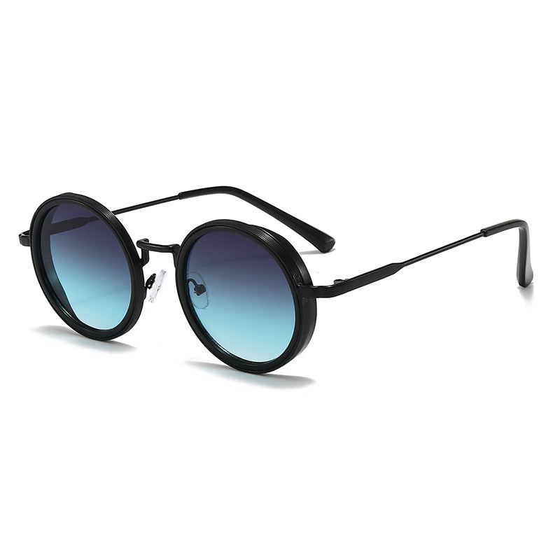 Flaer Noir™: Retro Round Sunglasses