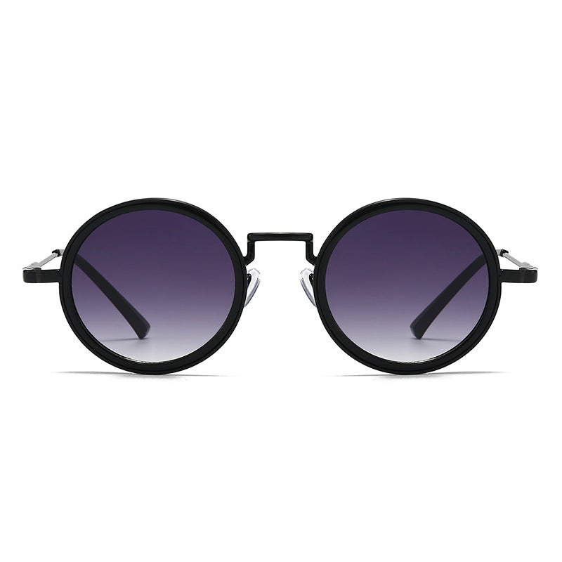 Flaer Noir™: Retro Round Sunglasses