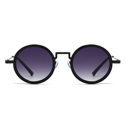 Flaer Noir™: Retro Round Sunglasses