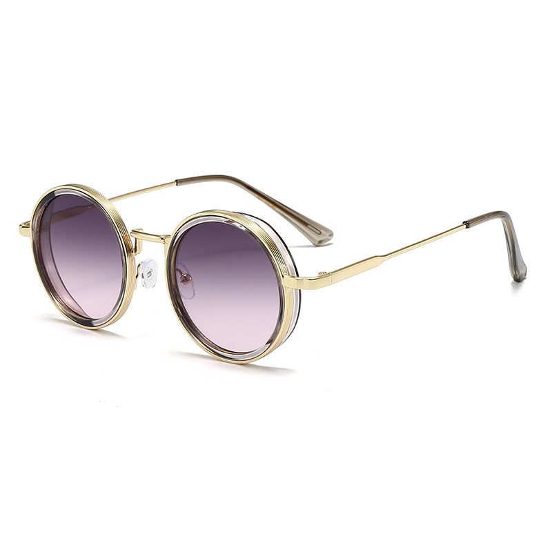 Flaer Noir™: Retro Round Sunglasses