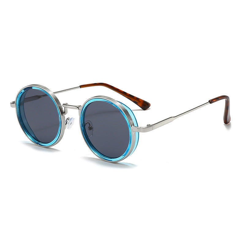 Flaer Noir™: Retro Round Sunglasses